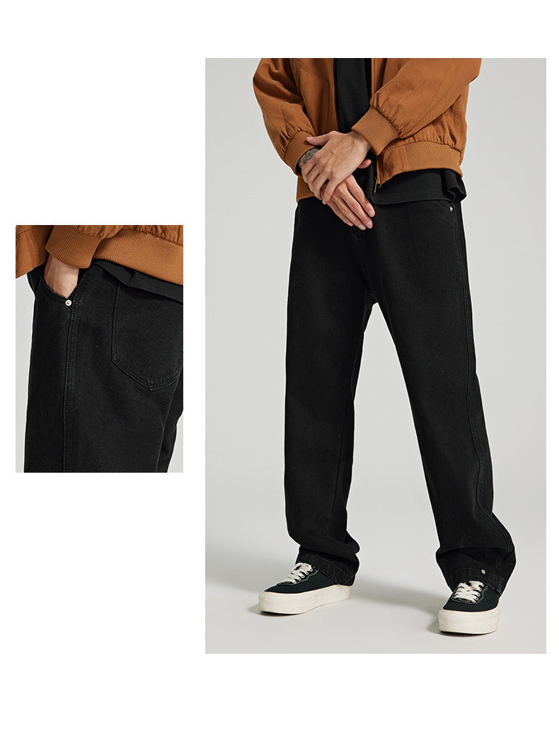 Pantalones vaqueros rectos y holgados para hombre
