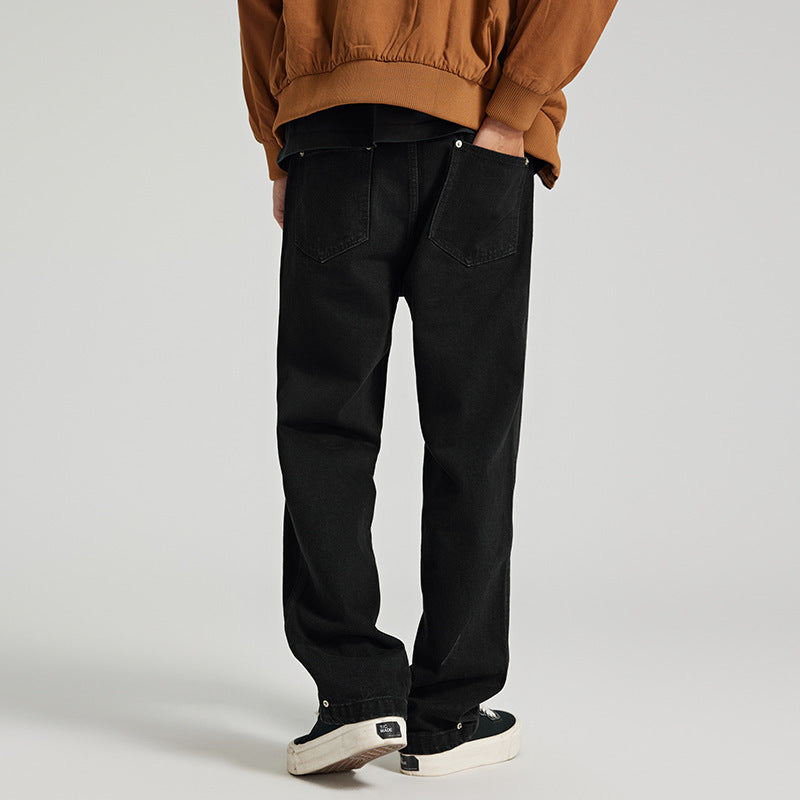 Pantalones vaqueros rectos y holgados para hombre